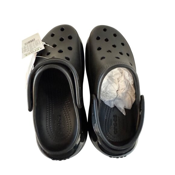 Crocs Classic Mega Crush Clog Unisex M5/W7 Black Lightweight Durable Platform Sh - Picture 11 of 15